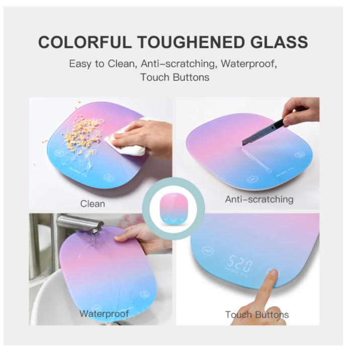 Diseño de moda KS-203 Medición precisa Food Digital Electronic Scale Escala de cocina Santwell 15