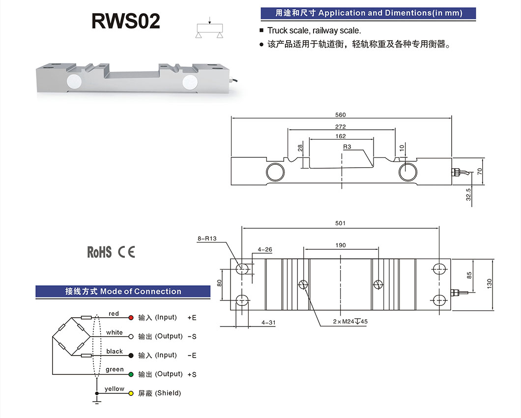 RWS02 Aloy Steel Personalizar escamas de ferrocarril de camiones Celular de carga Santwell 8