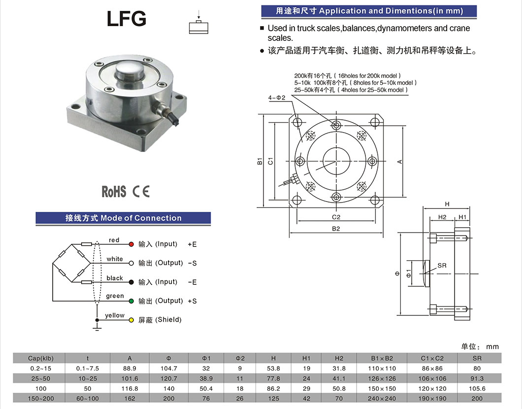LFG Balances de camiones Dynamomeyers Escamas de aleación de carga de acero Santwell 8