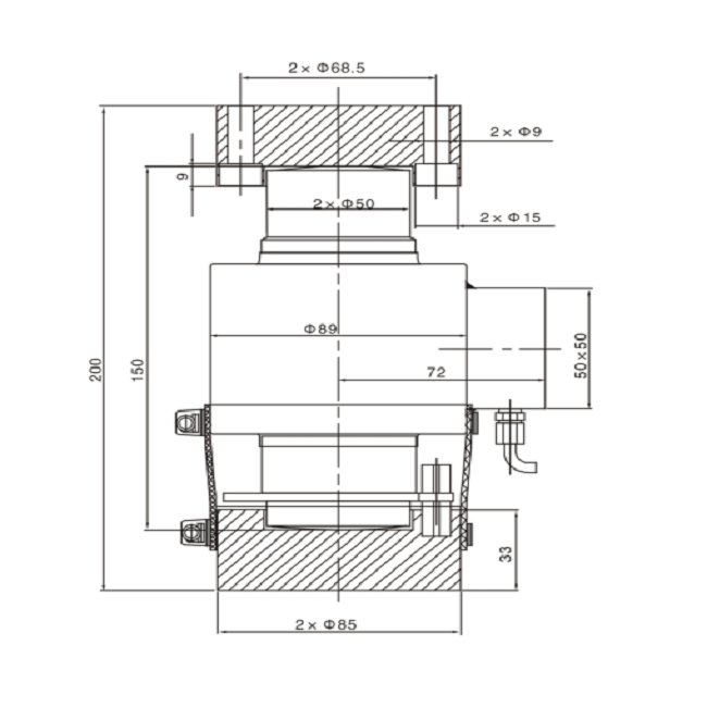 CM14G Camión Escala del eje del ferrocarril Sensor de peso Celular de carga Santwell 10