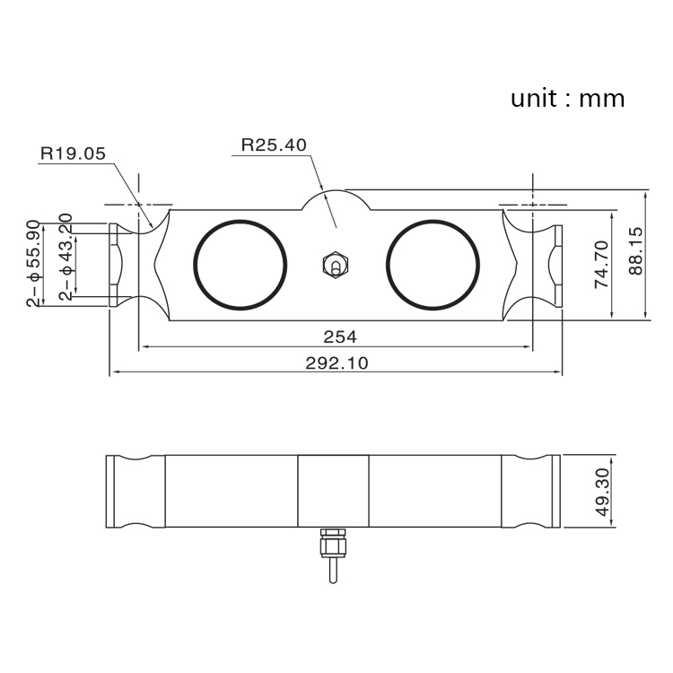 QS-N Camión Pesaje de pesaje Celular de carga de carga Santwell 7