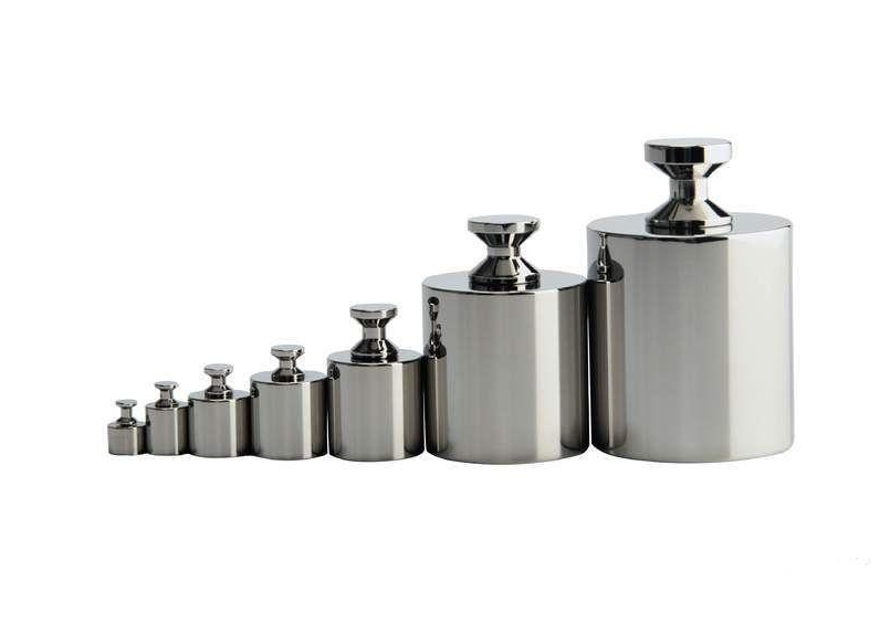 Santwell - 1 g a 50 kg de calibración Peso de hierro fundido/herramienta de acero inoxidable Escala de calibración electrónica Escala superior 8