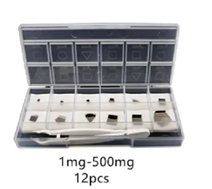 SANTWELL - E1 E2 F1 F2 M1 Grade en acier inoxydable Ensemble complet de poids d'étalonnage Poids d'étalonnage 1