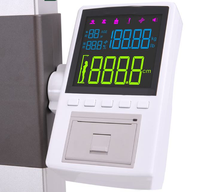 Santwell - 80-210 cm medir con precisión la salud física de la altura multifunción de la altura y la escala de peso de la escala de baño 12