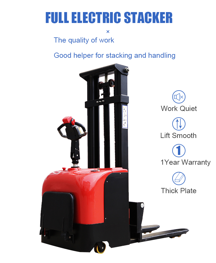 Santwell - 4.0 km/h -6 .0 km/h Motor de CC eléctrico 2330*800*2330 mm Liflante de paleta de paleta eléctrica de apilador al por mayor y bajado 9