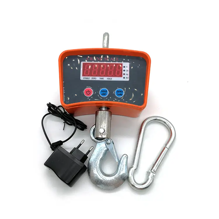 Santwell - Structure solide 300 kg 100 kg 1000 kg Black Orange Aluminium Alloy Industrial Broiler Custom Hanging Scale Crane Scale 1
