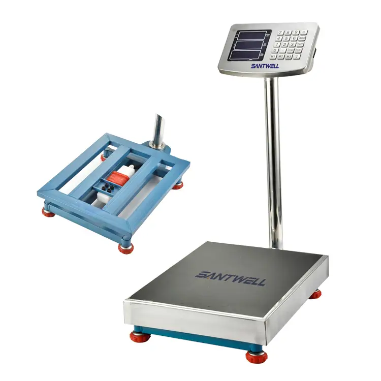 SANTWELL - TS8001 Taille personnalisable 150 kg / 300 kg de plate-forme numérique électronique industrielle Échelle de plate-forme de plate-forme de cellule de chargement 1