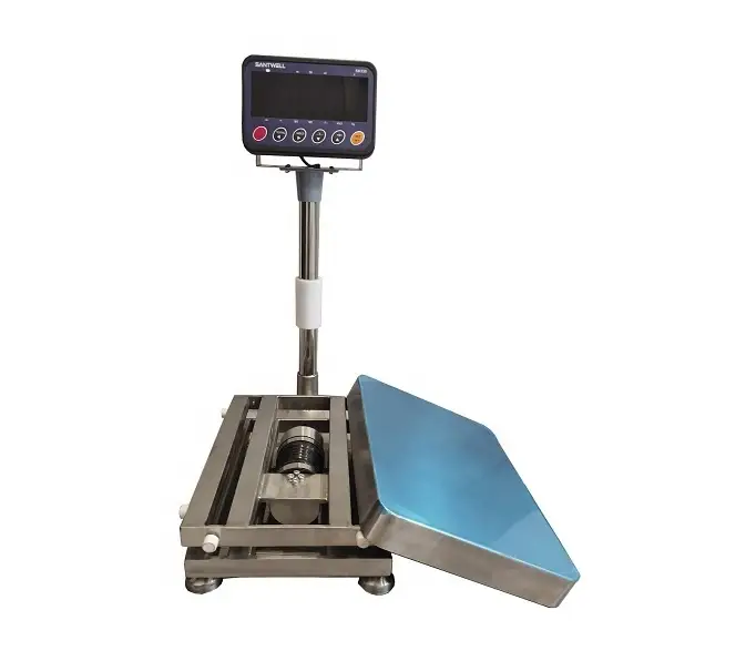 SANTWELL - 150 kg 30 * 40 cm Échelle de pesée numérique Poids mécanique en acier inoxydable Échelle de plate-forme électronique de plate-forme 1