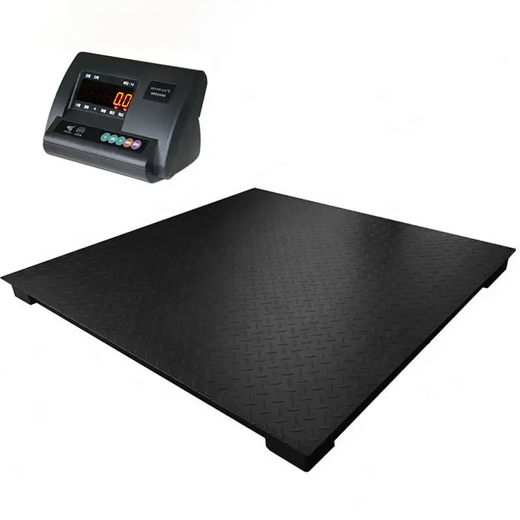 SANTWELL - 1,2 * 1,2 m Usine personnalisable avec cellule de chargement de faisceau de cisaillement et prix de l'indicateur Échelle de pesée numérique Échelle de camion de camion de plancher 1