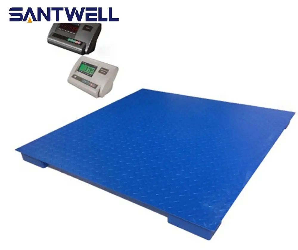 SANTWELL - 1T 2T 3T Échelle de plancher Steel Industrial Floor peser l'échelle du sol Plateforme numérique pour les camions Échelle de camion / échelle de plancher 1
