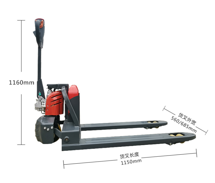 Santwell - Rojo o como su pedido Capacidad de carga de 1500 kg Mini Mini Pallet Truck Truck Liflift 10