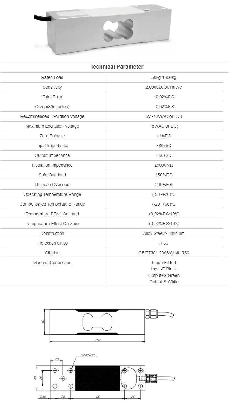 50 kg de escala de cocina de pesaje de carga PA-G 5