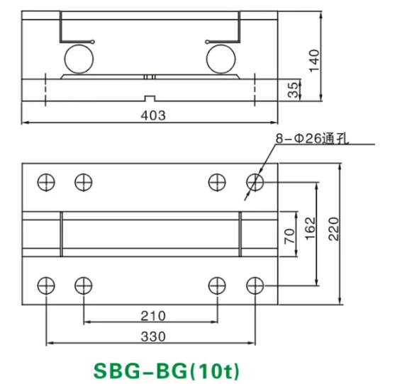 SANTWELL - Escalas de órbita ferroviaria de 10 toneladas Celular de carga de celda de carga Barra de carga Barra de carga Celillas Puente No agrupado 9
