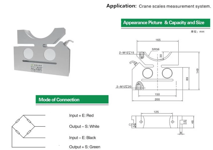 Santwell - Celda de carga de calibración 20T 20 Ton Simulador de celdas de carga para escalas de grúas Sistema de prueba YBS -N 9