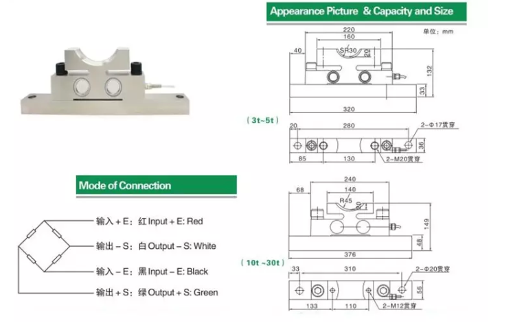 Santwell - Celdas de carga de 10 toneladas Celda de Carga Crane Scalas Tension Cell Ybs -C sin agrio 9