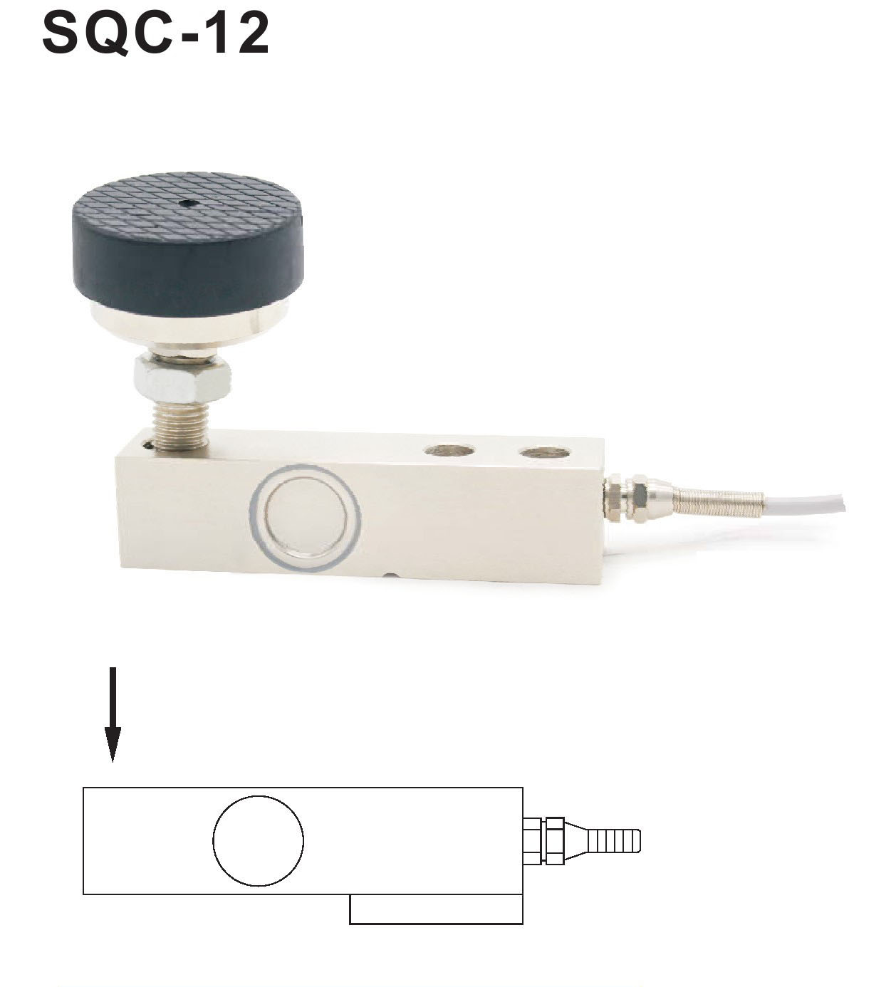 SANTWELL - Vehículos Motorizadores de pescador de pescador de pescador de tolva de carga Celular de carga de pesaje celda de carga de carga de un solo haz de cizallamiento 6