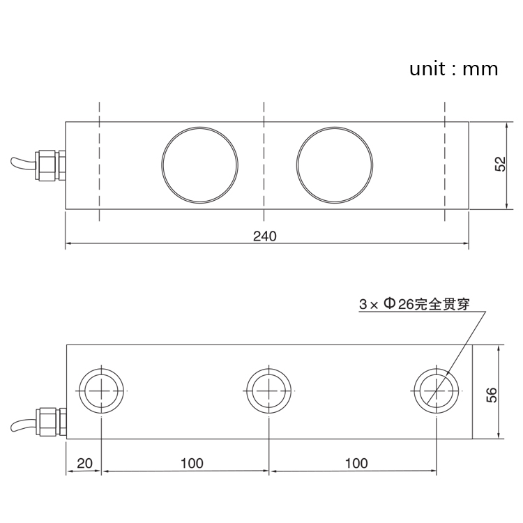 Santwell: celdas de carga de acero de aleación de precisión celda de carga de haz de cizallamiento de doble calidad celda de carga de carga 20t Celera de carga QSK para silo pesado 9