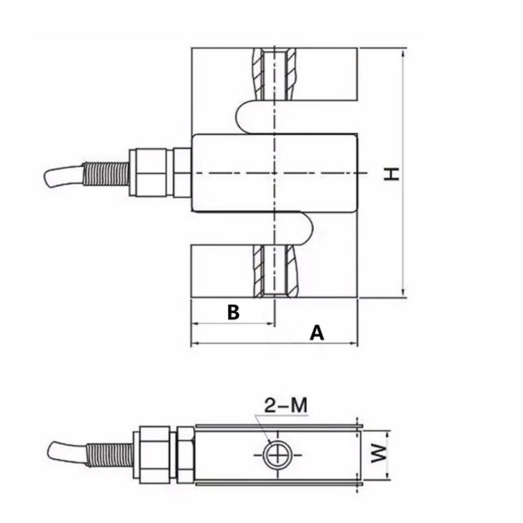 SANTWELL-LST02-5KG Escalas de una sola vía tolva que pesa la celda de carga de tipo S celda de carga de micro de carga S 11