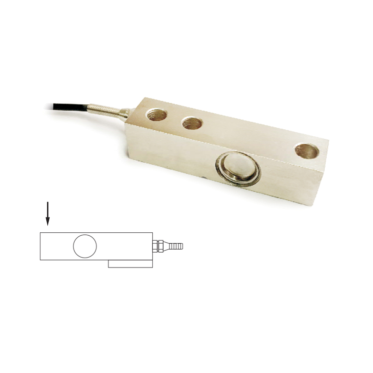 SANTWELL - 3000 kg de carga de carga de la carga de la celda de flexión de la celda de la carga del haz 3 toneladas para la escala de pesaje SQC -12 celda de carga de haz de cizallamiento único 5