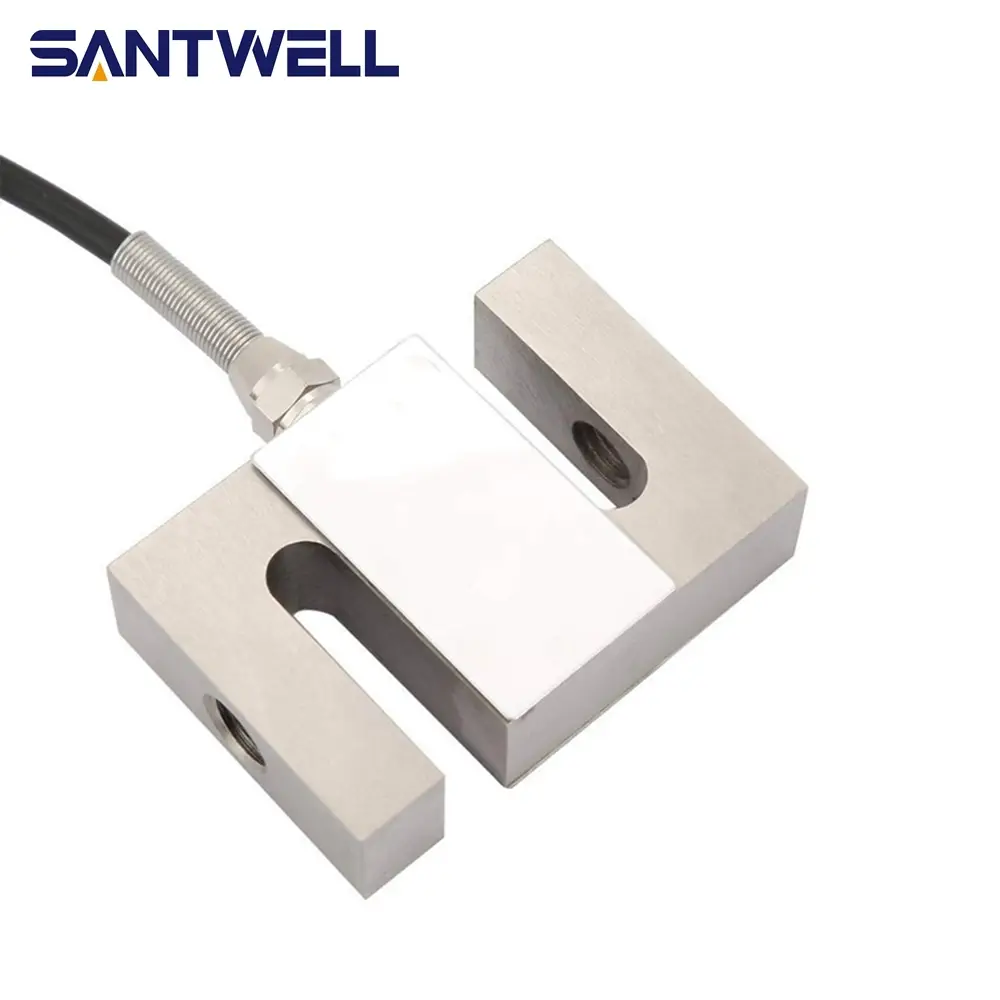 SANTWELL - Tension haute précision 100 kg en alliage acier S Type de charge Célante de chargement bon marché Échelle de plate-forme utilisée Scale de plancher Syle de chargement 1