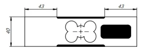 SANTWELL - Celda de carga de aleación de aluminio IP66 400 kg potentes escalas de plataforma de 1000 kg de alta precisión celda de carga de carga única celda de carga de punto único 5