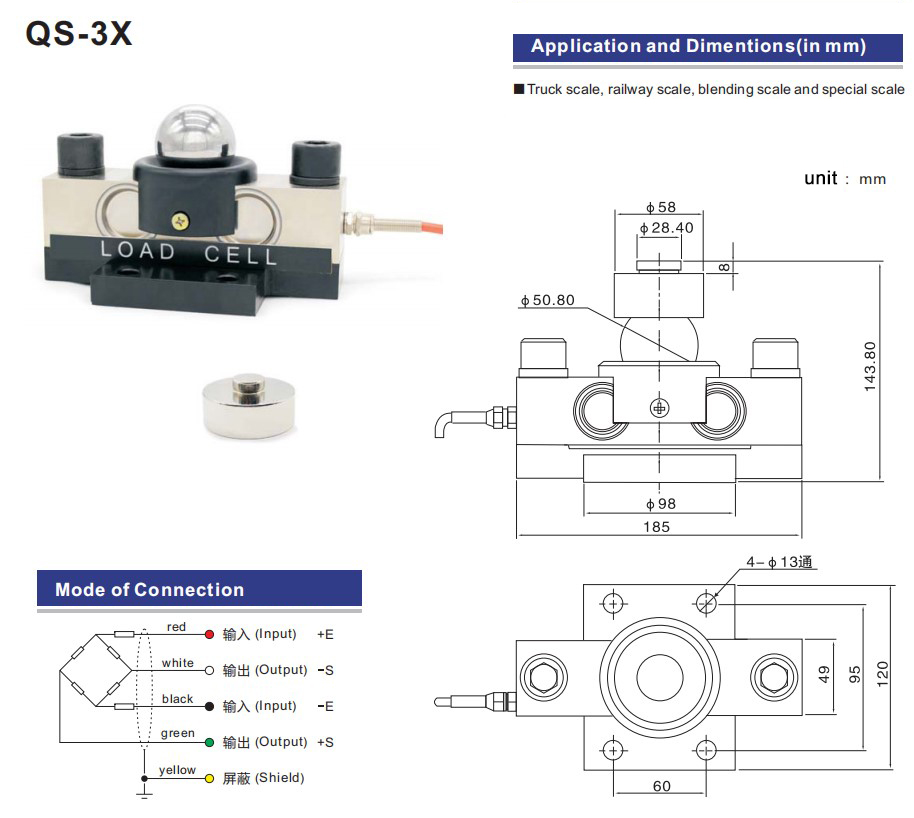 SANTWELL - QX -3X CARGA 5/10T Celular de carga de lotes y escala de camiones a escala especial Celular de carga de carga de 10 toneladas para escala de camiones 13
