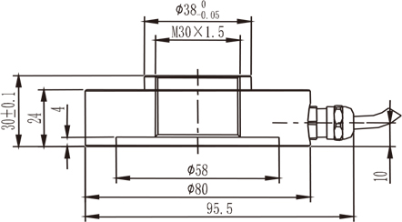 SANTWELL - MA118 IP67 Medidor de fuerza digital de alta precisión Sensor de presión de peso de carga de carga Sensor de presión de presión de carga Micro Sensor 10