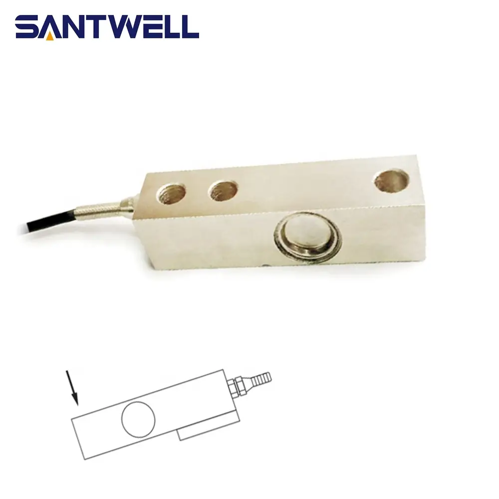 SANTWELL - 0,5T 1T 2T 3T IP67 / IP68 Poutre de cisaillement cellule de charge zémique H8C pour écailles de plate-forme 1