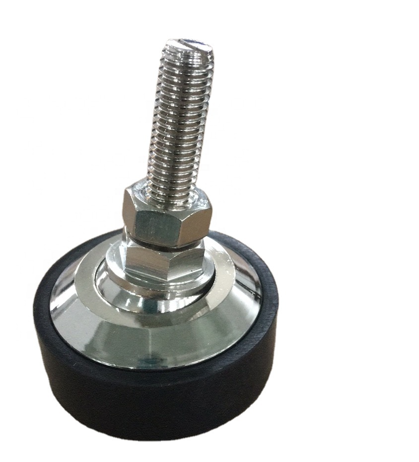 Santwell - Montaje giratorio de goma ajustable M12 Pie para la carga del haz de corte de accesorios de los pies 4