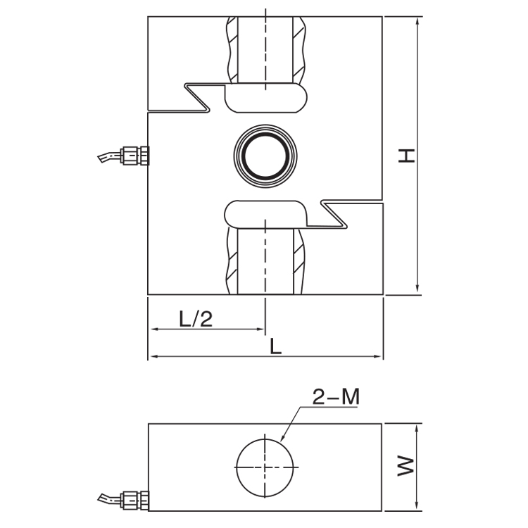 AST05 Tensor de celda de carga de tensión Sensor de peso para la plataforma electrónica S Type Load Cell Santwell 9