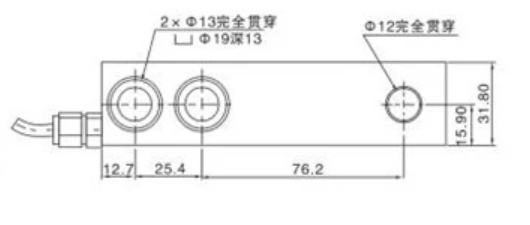 Santwell-Sensor de presión de celda de carga de tipo de haz 0.5-3T celda de carga para escalas de carretillas elevadoras SQC-BC Celular de carga de haz de cizallamiento de un solo extremo 10