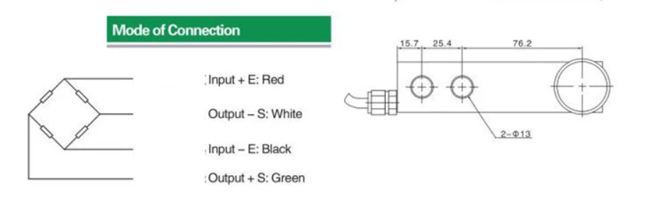 Santwell - Sensor de peso del vehículo de motor Presión de cizallamiento Celular de carga de pesas Sensor de carga del eje de 3 toneladas celda de carga de carga de corte simple celda de carga de cizallamiento 12