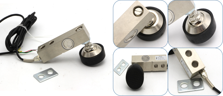 Santwell - Aley Steel 500kg1t 2T USDE Escala de piso Precios baratos de la celda de carga de haz de cizallamiento Zemic Celular de carga de haz de cizallamiento único 13