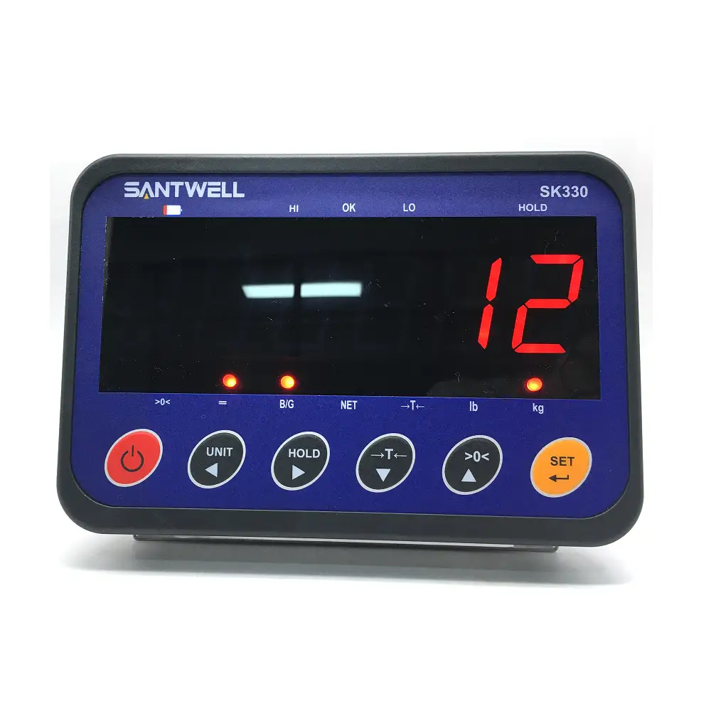 SANTWELL - SANTWELL SK330 peut être utilisé dans les animaux Fonction Fonction d'échelle Electronics peser l'échelle de poids Indicateur avec un indicateur RS232 pour l'échelle Flatform 1