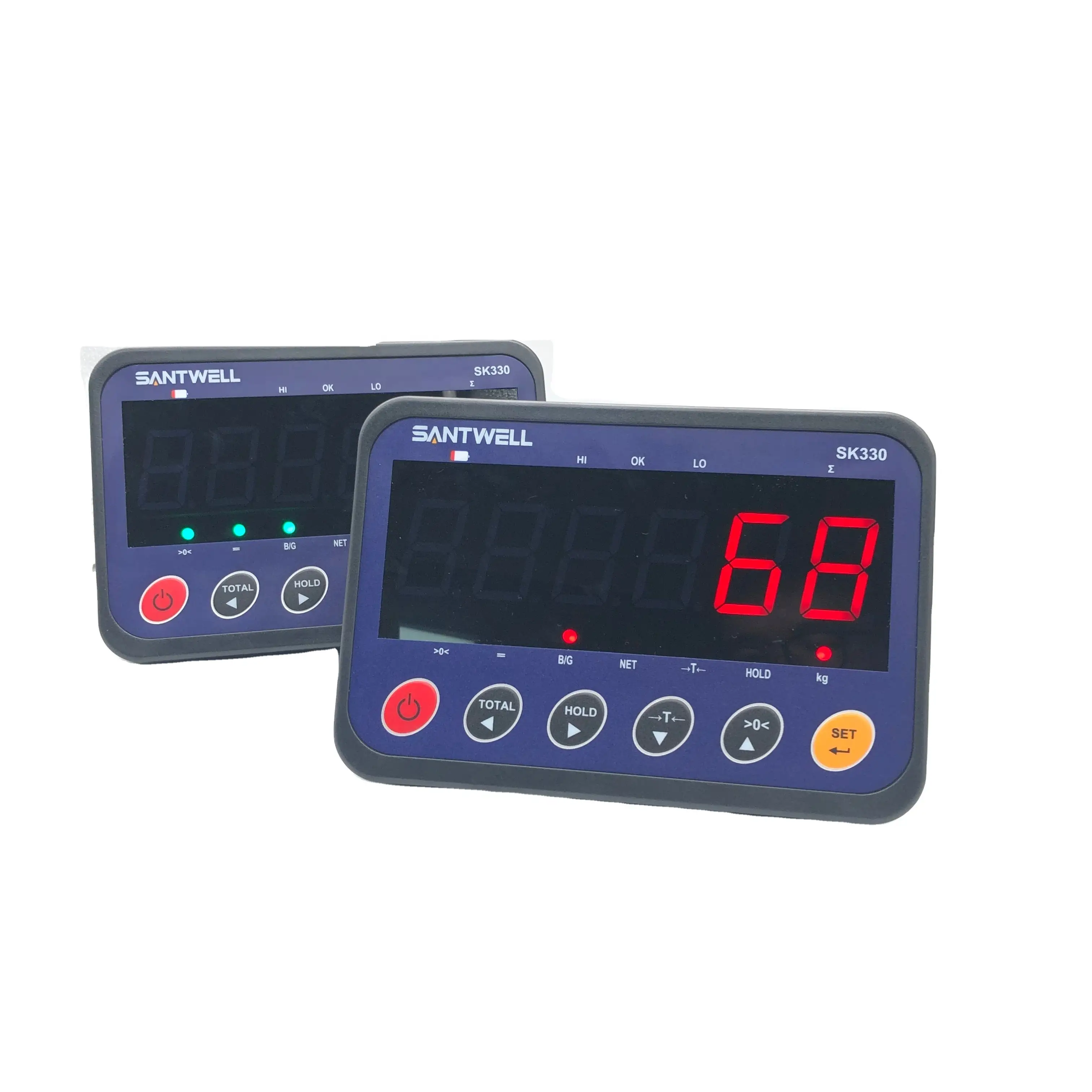 SANTWELL - 40 mm RS232 SK330 LED LCD LCD Échelle de plate-forme à grande plate-forme Échelle de sol Indicateur d'indicateur de pesée à échelle d'animaux pour échelle plate 1