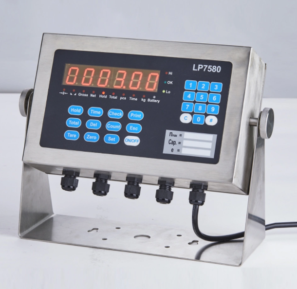LP7580 6 dígitos Escalas analógicas Indicador de pesaje digital electrónico LED para escala de camiones Santwell 9