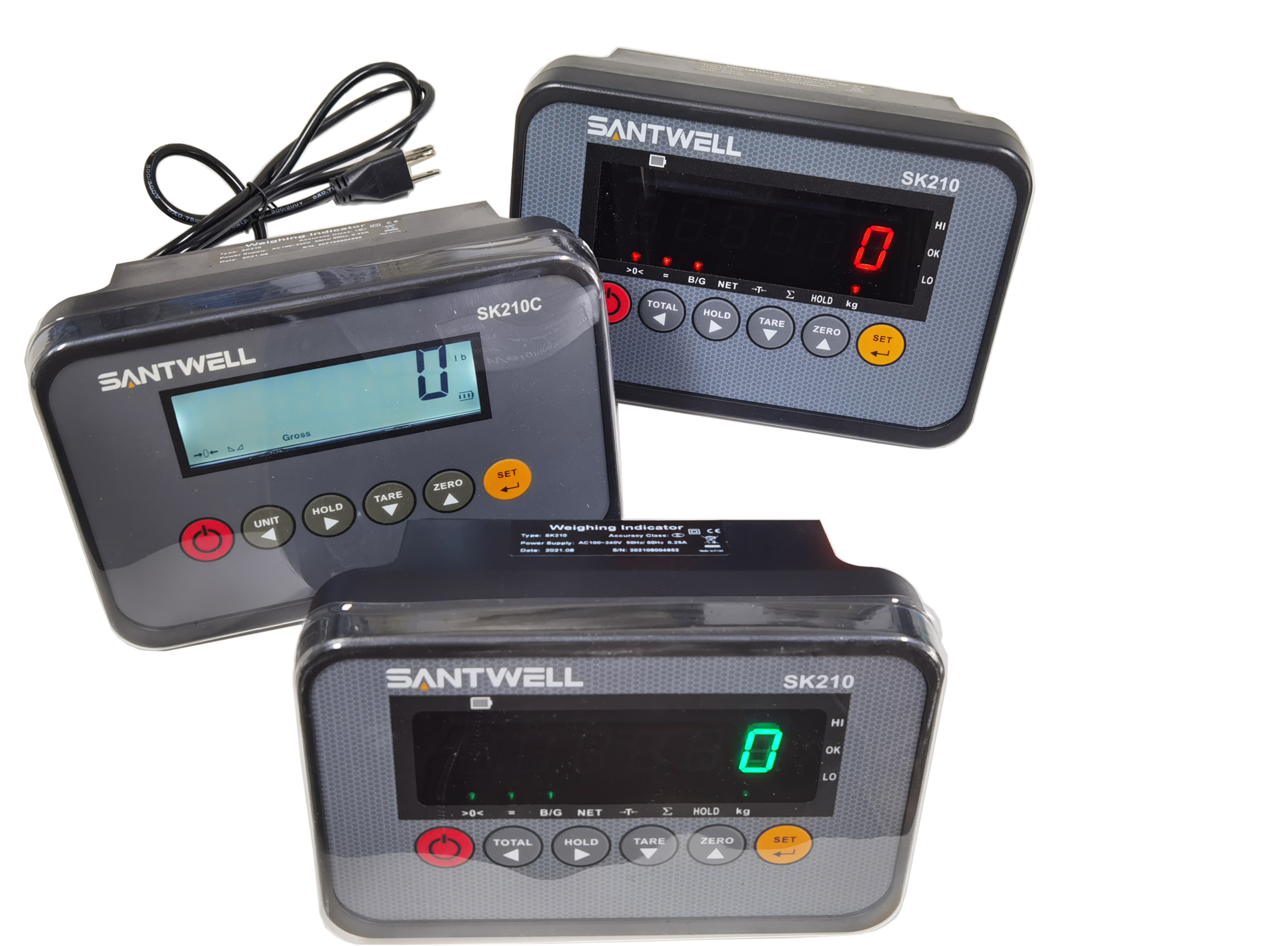 Santwell - LCD LED display with RS23 connection shear beam load cell used weight animal scale meter weighing indicator TOP scale 10