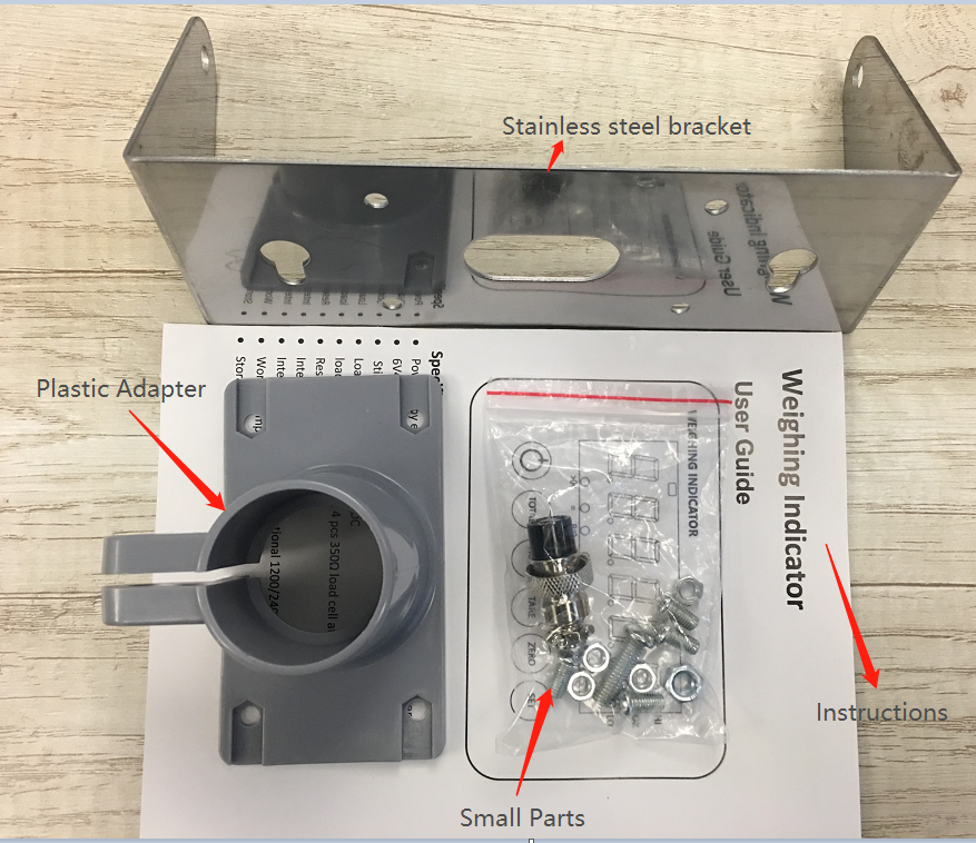 Santwell - LCD LED display with RS23 connection shear beam load cell used weight animal scale meter weighing indicator TOP scale 13