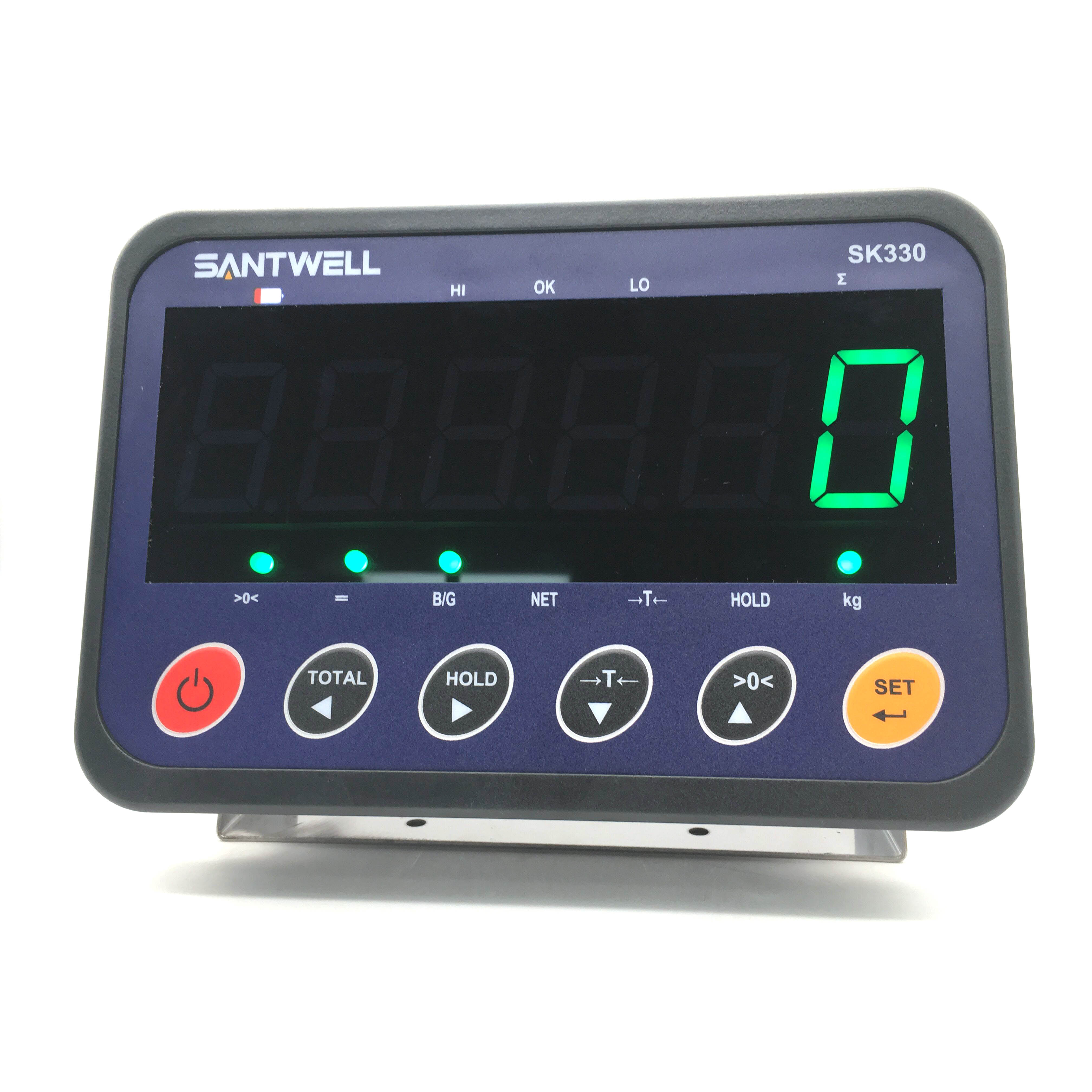 Santwell - SK330 40 mm RS232 Indicador de pesaje LCD LCD LED de pantalla grande para la escala de la escala de la escala de la plataforma Escala superior de la escala superior de la escala de animales 11