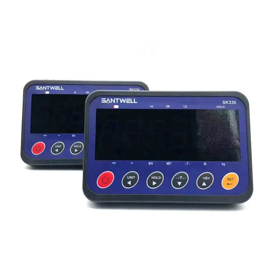 SANTWELL - SK330 40 mm RS232 LED LCD Affichage Connexion Connexion Clear de poutre de cisaillement pour la plate-forme de plancher Échelle de pesée indicateur Échelle supérieure 1