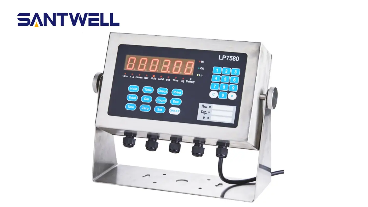 LP7580 6 Digits Analog Scales Electronic Digital Weighing Indicator Led for truck scale Santwell 1