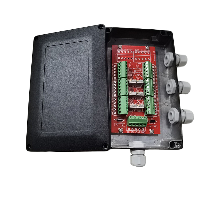 SANTWELL - Caja de unión de aluminio La caja de unión reguladora de voltaje negro se usa para conectar sensores e instrumentos de instrumentos Caja de unión de instrumentos 12