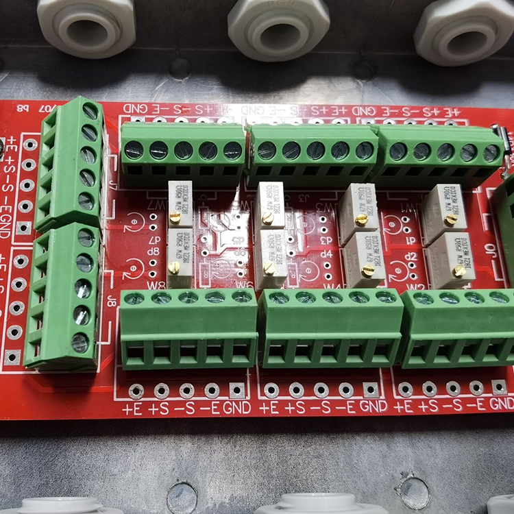 SANTWELL - El gabinete de la caja de metal de la campos de aluminio se usa para conectar la celda de carga y la caja de la unión del instrumento de pesaje 12