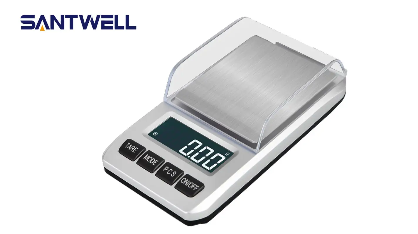 JS-288 Silver Abs + Aliments en acier inoxydable Smart Smart Scale de la cuisine Pocket Scales Santwell 1