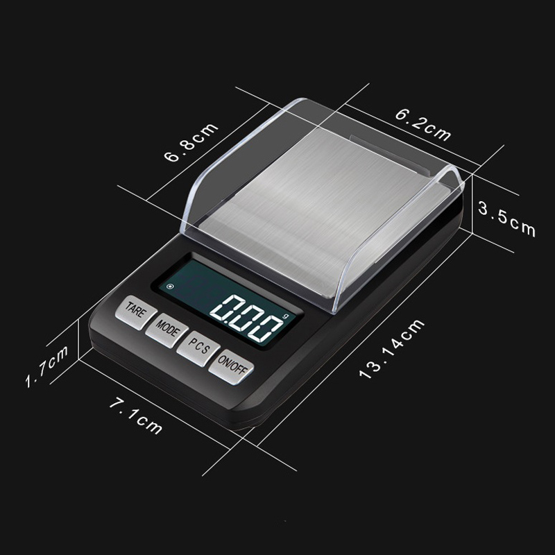 JS-288 Silver ABS + acero inoxidable Food Digital Smart Seseting Escalas de bolsillo de bolsillo Santwell 14