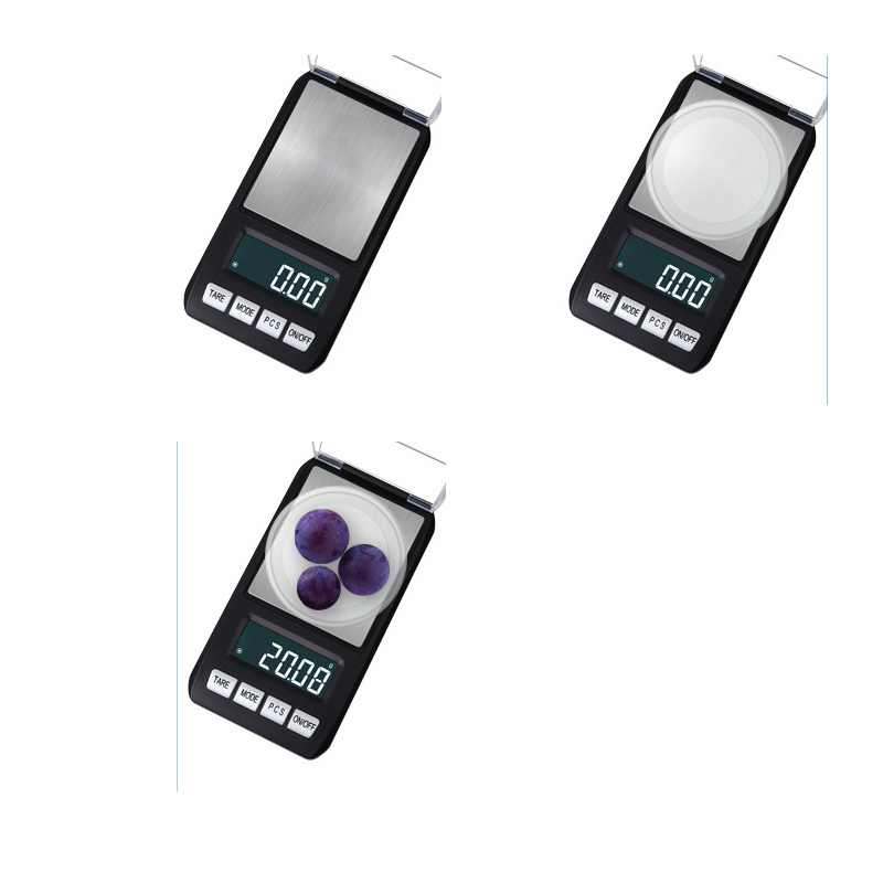 JS-288 Silver ABS + acero inoxidable Food Digital Smart Seseting Escalas de bolsillo de bolsillo Santwell 13