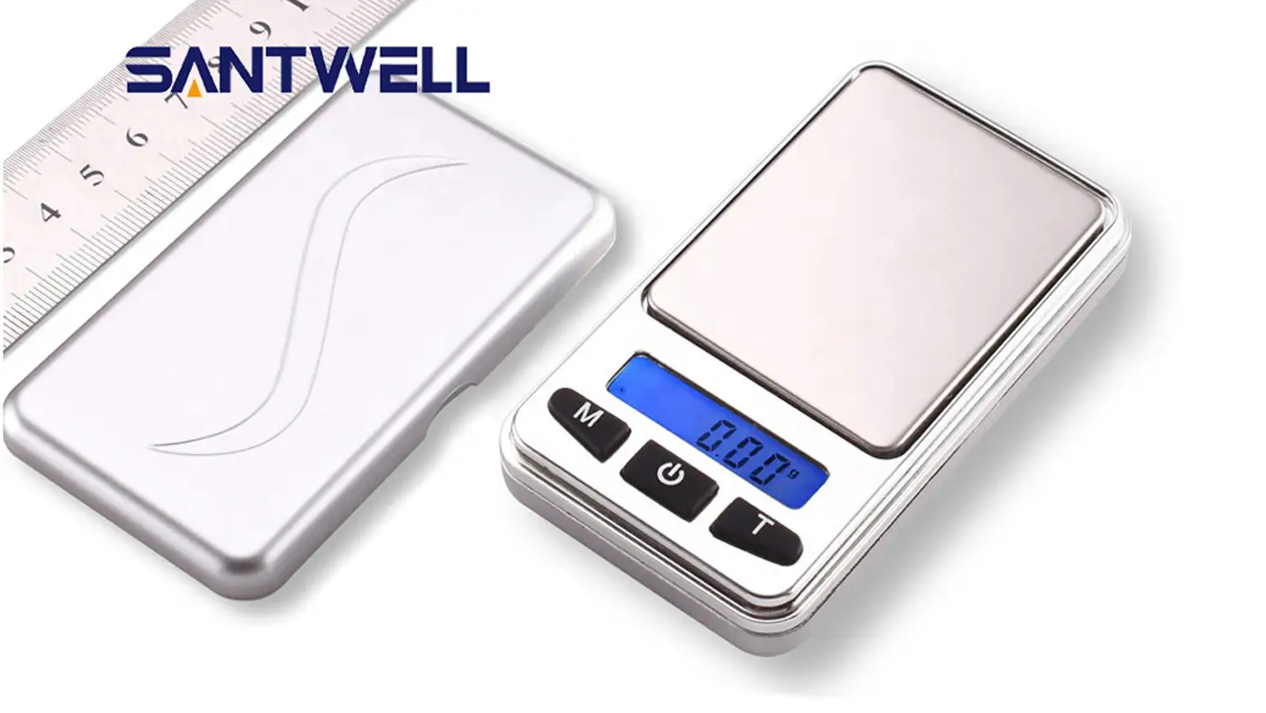 JS-568 ABS Materiale per il corpo in acciaio inossidabile Panna ad alta precisione Scala della cucina digitale elettronica Santwell 1