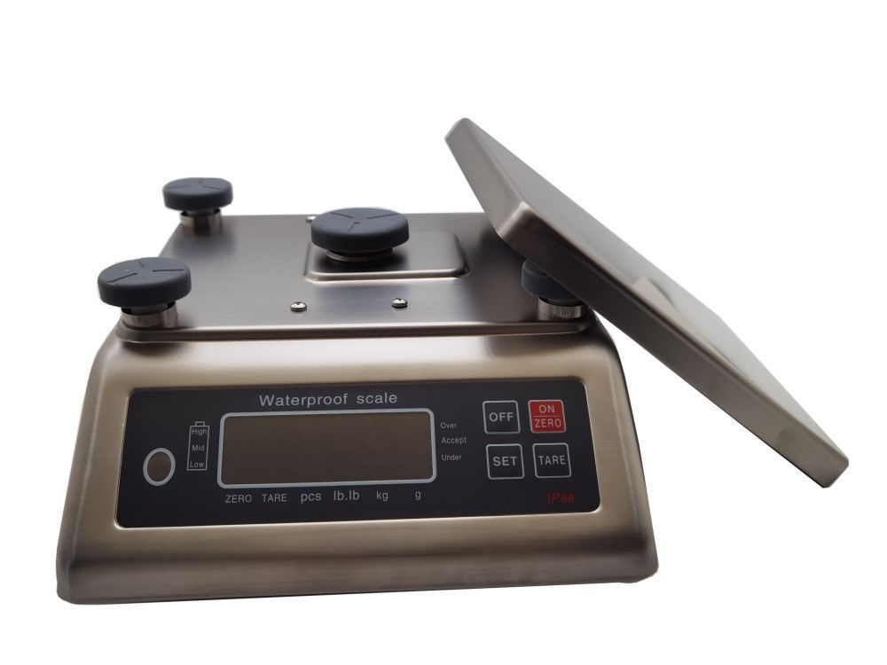 Santwell - WFA Santwell High Precision para pesaje fresco de pesaje recargable LCE Balance de escala impermeable de acero inoxidable de acero inoxidable 13