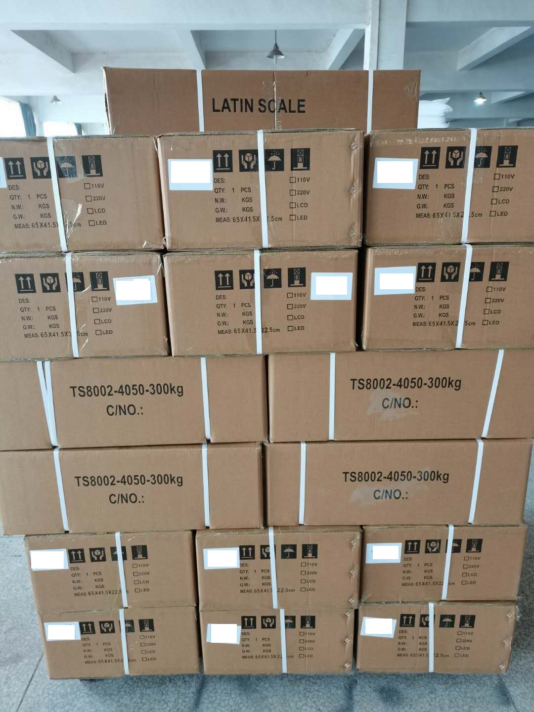 SANTWELL - TS8002 150 kg/300 kg a escala de tamaño personalizable Plataforma de celda de carga escalas de pesaje de 500 kg a escala de plataforma industrial 15