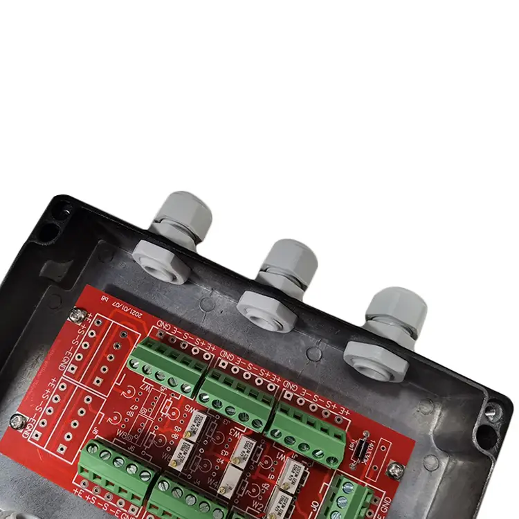Santwell - scatola di giunzione in alluminio Black Tensione di regolazione della giunzione viene utilizzata per collegare i sensori e la scatola di giunzione degli strumenti di pesatura 1
